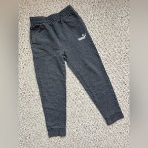 Boys Light Grey Puma Sweatpants Size 7